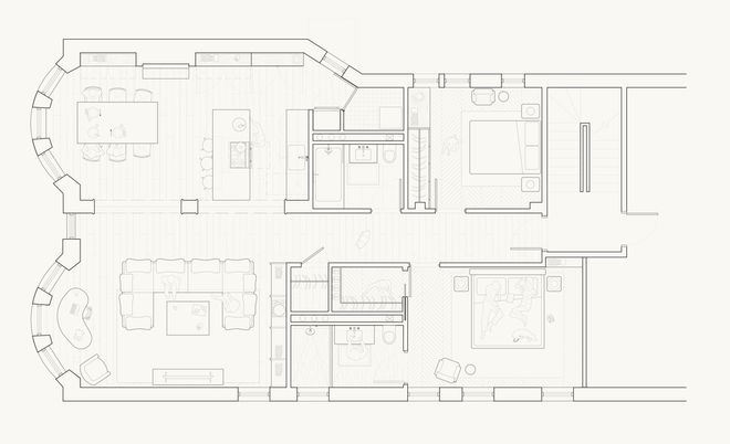 140㎡ 四居室用艺术168体育 168体育官网家具构造品质空间(图1) 140㎡ 四居室用艺术168体育 168体育官网家具构造品质空间(图1)