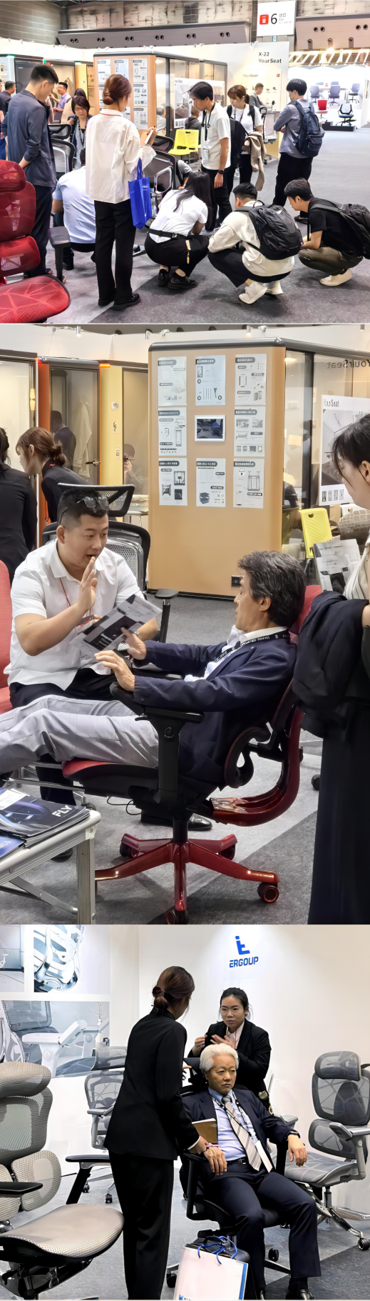 有谱公司2024日本东京国际办公家具展览会： 多款新品首次创造新一代多场景人体工学椅潮流(图4)